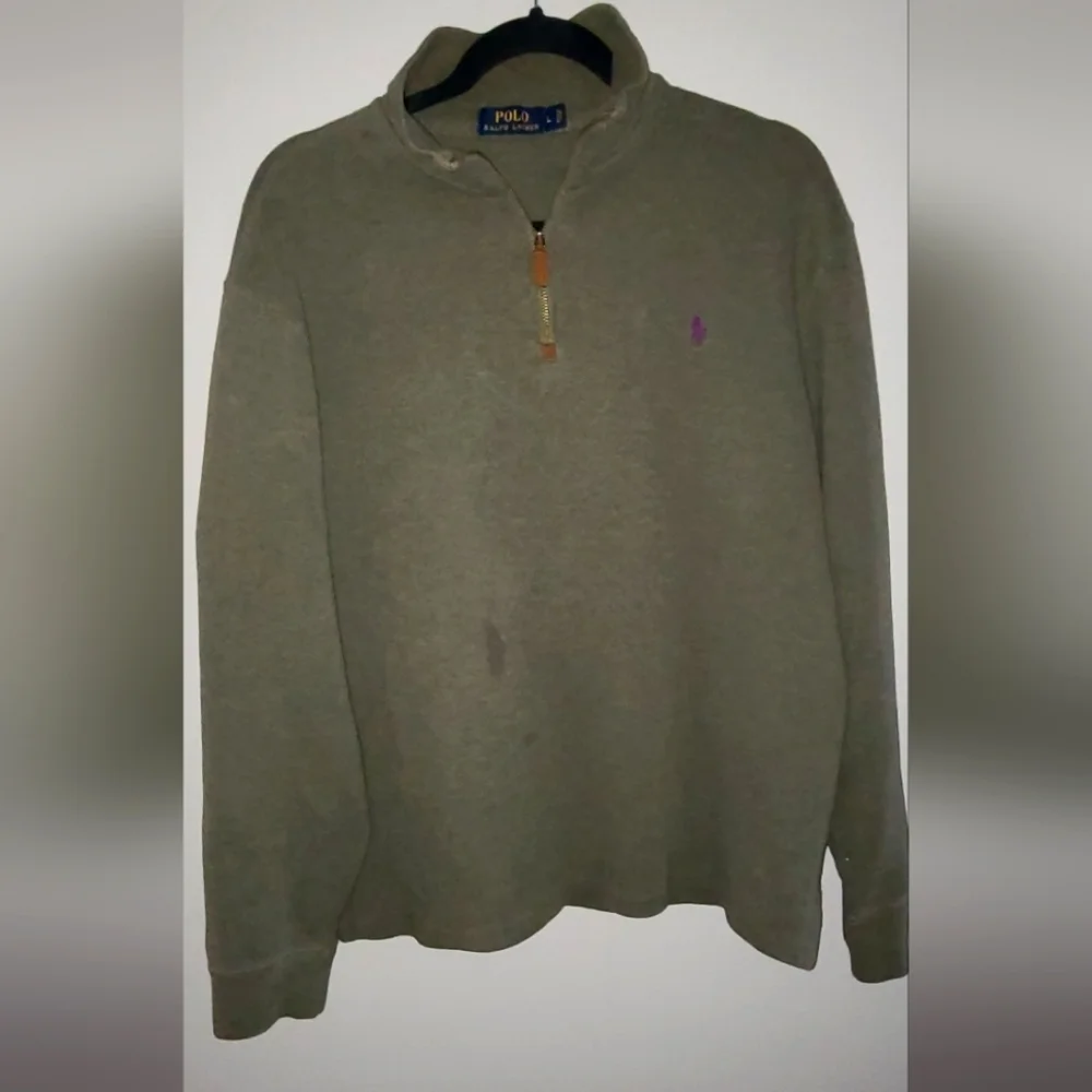Polo Ralph Lauren Crewneck 1/4 zip collared sweater men's size large